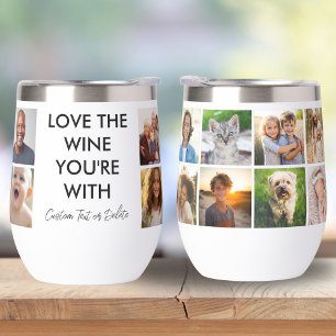 Gepersonaliseerde 12 fotocollage, grappige liefde