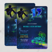 Gepersonaliseerde 12e verjaardag jongen kaart (Voorkant / Achterkant)