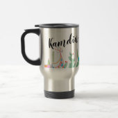 Gepersonaliseerde 15 ounce koffie mok Boho Llama B (Links)
