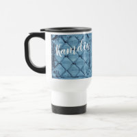Gepersonaliseerde 15 ounce koffie mok Rustiek Tin