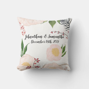 Gepersonaliseerde 16 "x16" Sierkussen Baby Roze Ko