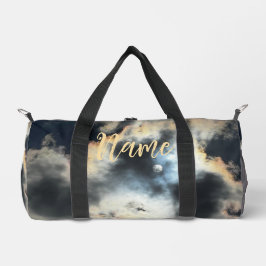 Gepersonaliseerde 19" L Duffle Bag - Cloudy Sky Plunjezak