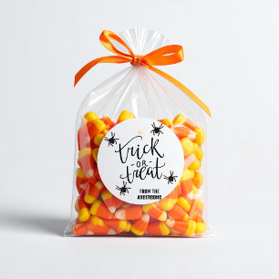 Gepersonaliseerde 1.5 inch Happy Halloween Spinnen Ronde Sticker