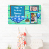 Gepersonaliseerde 1e Verjaardag Banner voor Boy's  (Insitu)