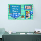 Gepersonaliseerde 1e Verjaardag Banner voor Boy's  (Beurs)