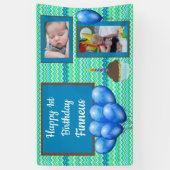 Gepersonaliseerde 1e Verjaardag Banner voor Boy's  (Verticaal)