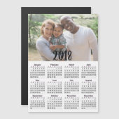 Gepersonaliseerde 2018 Kalender Magnetische Fotoka (Voorkant / Achterkant)