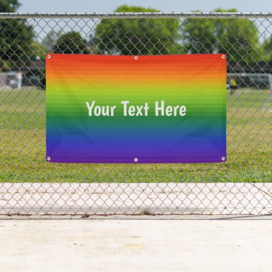 Gepersonaliseerde 2023 Pride - Regenbooggradiënt g Spandoek (Insitu)