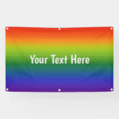 Gepersonaliseerde 2023 Pride - Regenbooggradiënt g Spandoek (Horizontaal)