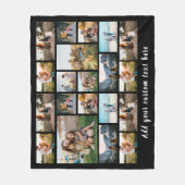 Gepersonaliseerde 20 foto collage fleece deken (Voorkant)