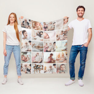 Gepersonaliseerde 20-foto deken