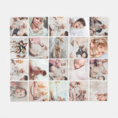 Gepersonaliseerde 20-foto deken (Voorkant (Horizontaal))