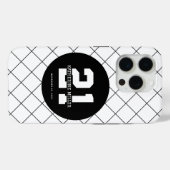 Gepersonaliseerde 21ste verjaardag Modern en Elega Case-Mate iPhone Case (Achterkant (horizontaal))