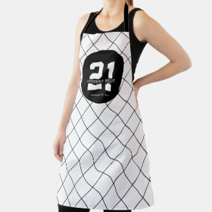 Gepersonaliseerde 21ste verjaardag Modern en Elega Schort