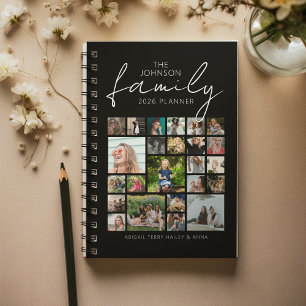 Gepersonaliseerde 24 foto collage familie planner
