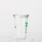 Gepersonaliseerde 26.2 Marathon Loopafstand Groen Acryl Drinkbeker (Rechts)