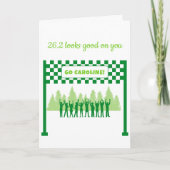 Gepersonaliseerde 26.2 Trees Duluth Marathon Congr Kaart (Voorkant)