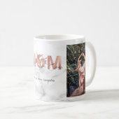 Gepersonaliseerde 2 Foto Beste Dans Moeder Ooit Ro Koffiemok (Voorkant rechts)