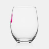 Gepersonaliseerde 30e verjaardag wijnglas zonder voet (Links)