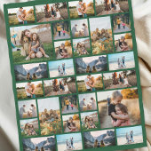 Gepersonaliseerde 32 Fotocollage Fleece Deken