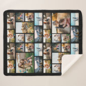 Gepersonaliseerde 32 Fotocollage Fleece Deken (Voorkant (horizontaal))