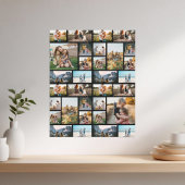 Gepersonaliseerde 32 Fotocollage Foto Afdruk