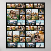 Gepersonaliseerde 32 Fotocollage Poster (Voorkant)