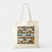 Gepersonaliseerde 32 Fotocollage Tote Bag (Achterkant)
