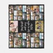Gepersonaliseerde 34 Fotocollage Aangepaste offert Fleece Deken (Voorkant)