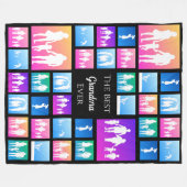 Gepersonaliseerde 39 Photo Collage Sjabloon Gift Fleece Deken (Voorkant (Horizontaal))