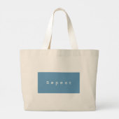 Gepersonaliseerde 3 woorden aangepaste bericht gro grote tote bag (Achterkant)