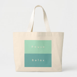 Gepersonaliseerde 3 woorden aangepaste bericht gro grote tote bag