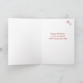 Gepersonaliseerde 3e Verjaardag Cupcake Kaart (Binnen)