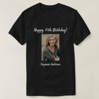 Gepersonaliseerde 40e mijlpaal verjaardag T-shirt