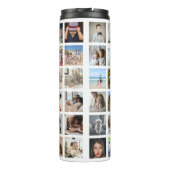 Gepersonaliseerde 42 fotocollage thermosbeker (Achterkant)