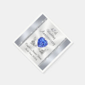 Gepersonaliseerde 45e bruiloft Jubileum servetten (Hoek)