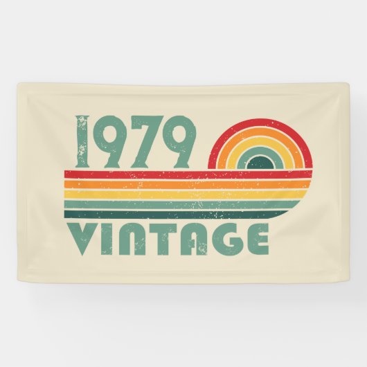 Gepersonaliseerde 45e verjaardagscadeaus spandoek (Horizontaal)