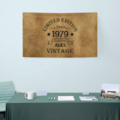 Gepersonaliseerde 45e verjaardagscadeaus spandoek (Beurs)