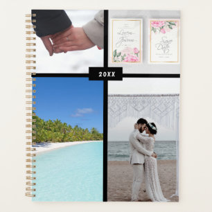 Gepersonaliseerde 4-Afbeelding gedateerde weddingp Planner