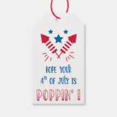 Gepersonaliseerde 4 juli Marketing Cadeaulabel (Voorkant)