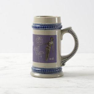 Gepersonaliseerde 50e dame Happy jarig moeder Bierpul