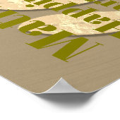 Gepersonaliseerde 50e gouden bruiloft Jubileum Poster (Hoek)