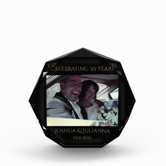 Gepersonaliseerde 50e Jubileum foto Keepsake (Voorkant)