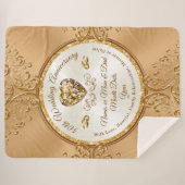 Gepersonaliseerde, 50e Jubileum Gooi Deken (Voorkant (horizontaal))