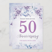 Gepersonaliseerde 50e Jubileum Kaarten voor Vrouw (Voorkant / Achterkant)