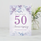 Gepersonaliseerde 50e Jubileum Kaarten voor Vrouw (Staand voorkant)