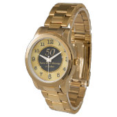 Gepersonaliseerde 50e verjaardag Gift Ideas Women  Horloge (Gekanteld)