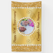 Gepersonaliseerde, 50ste Banners van het Jubileum (Verticaal)