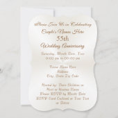 Gepersonaliseerde 55e bruiloft Jubileum uitnodigin Kaart (Achterkant)