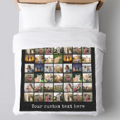 Gepersonaliseerde 56 fotocollage fleece deken